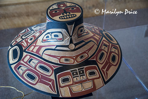 Carved and painted ceremonial hat, Museum of Northern British Columbia, Prince Rupert, BC