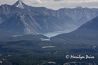 Lake Minnewanka from Sulphur Mountain Gondola, Banff, AB