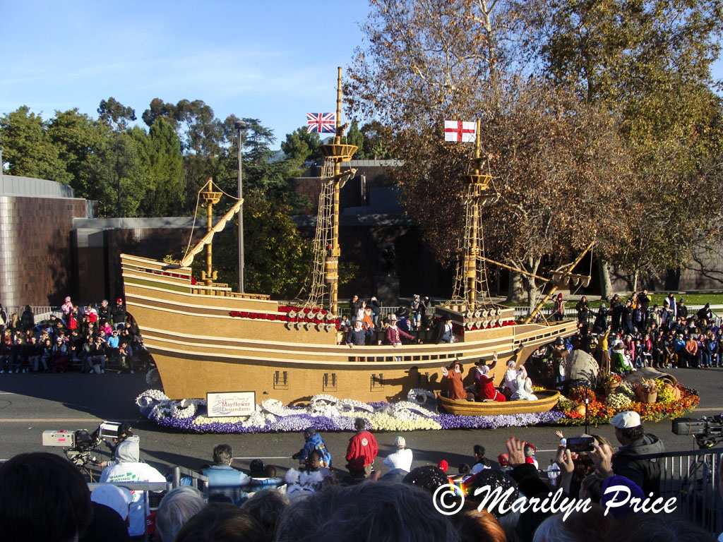 Mayflower Descendants float (The Voyage of Hope), Rose Parade, Pasadena, CA