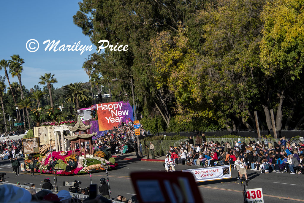 Huntington Library float (Cultivating Curiosity), Rose Parade, Pasadena, CA