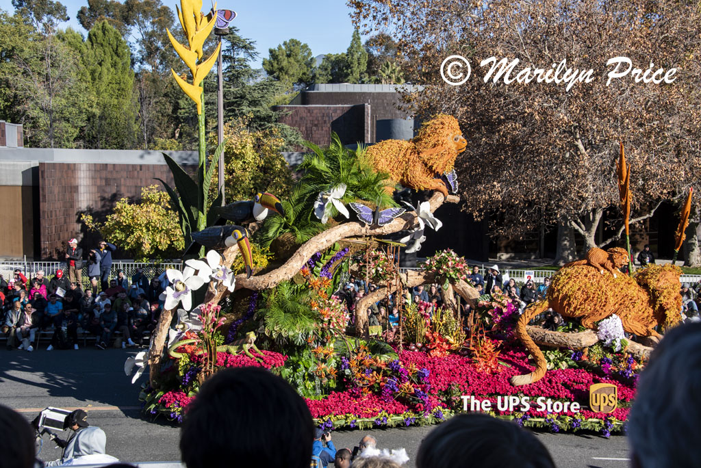 UPS float (Stories Change Our World), Rose Parade, Pasadena, CA
