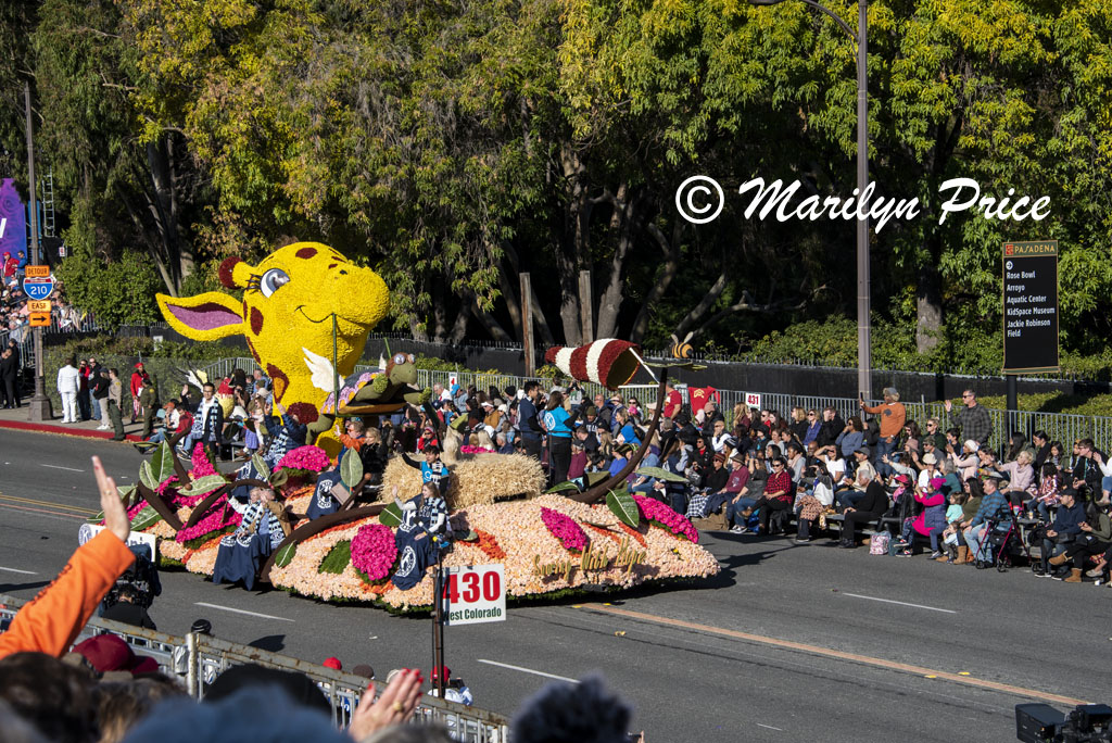 Kiwanis float (Soaring with Hope), Rose Parade, Pasadena, CA