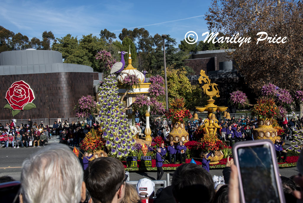 Donate Life's float (Light in the Darkness), Rose Parade, Pasadena, CA