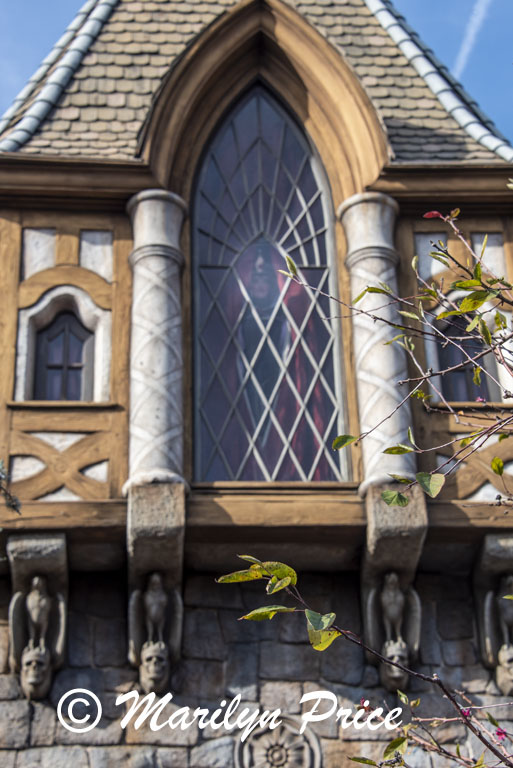 Evil Queen at the window, Snow White's Scary Adventures, Disneyland Park, Anaheim, CA