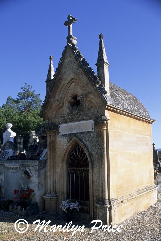 Tomb at a cemetery, Rousillon, France