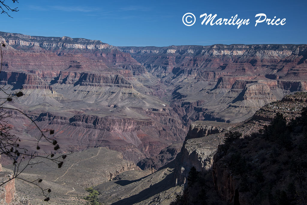 View from the 1.5 mile rest house, Bright Angel Trail, Grand Canyon National Park, AZ