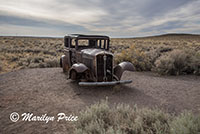 1932 Studebaker on old Route 66, Petrified Forest National Park, AZ
