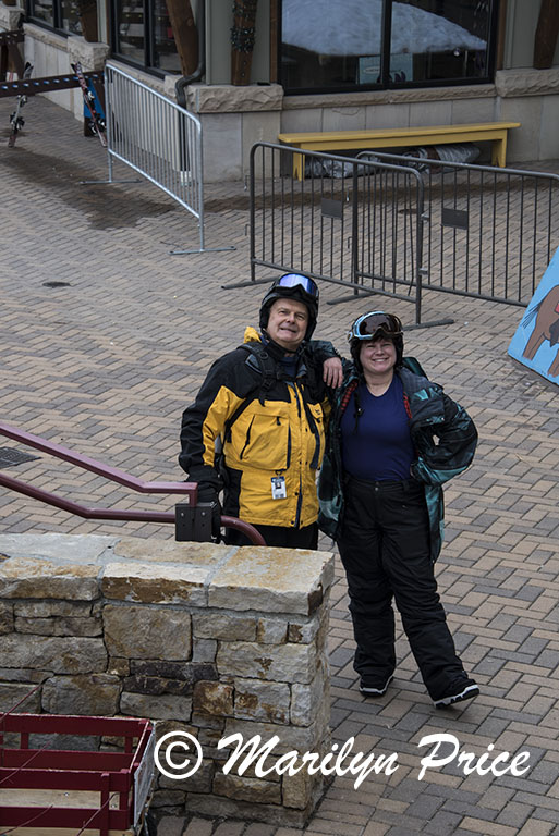 Ski area and two lifts (Preview and Christie Express), Steamboat Springs, CO