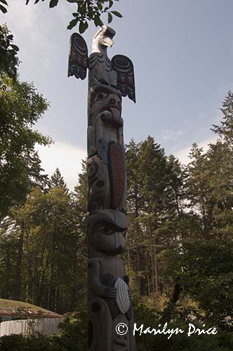 Totem pole, Butchart Gardens, Victoria, BC